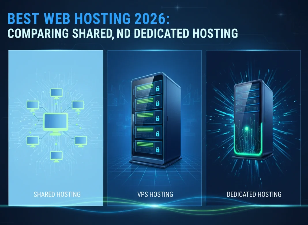 Best Web Hosting 2026: Comparing Shared, VPS, and Dedicated Hosting
