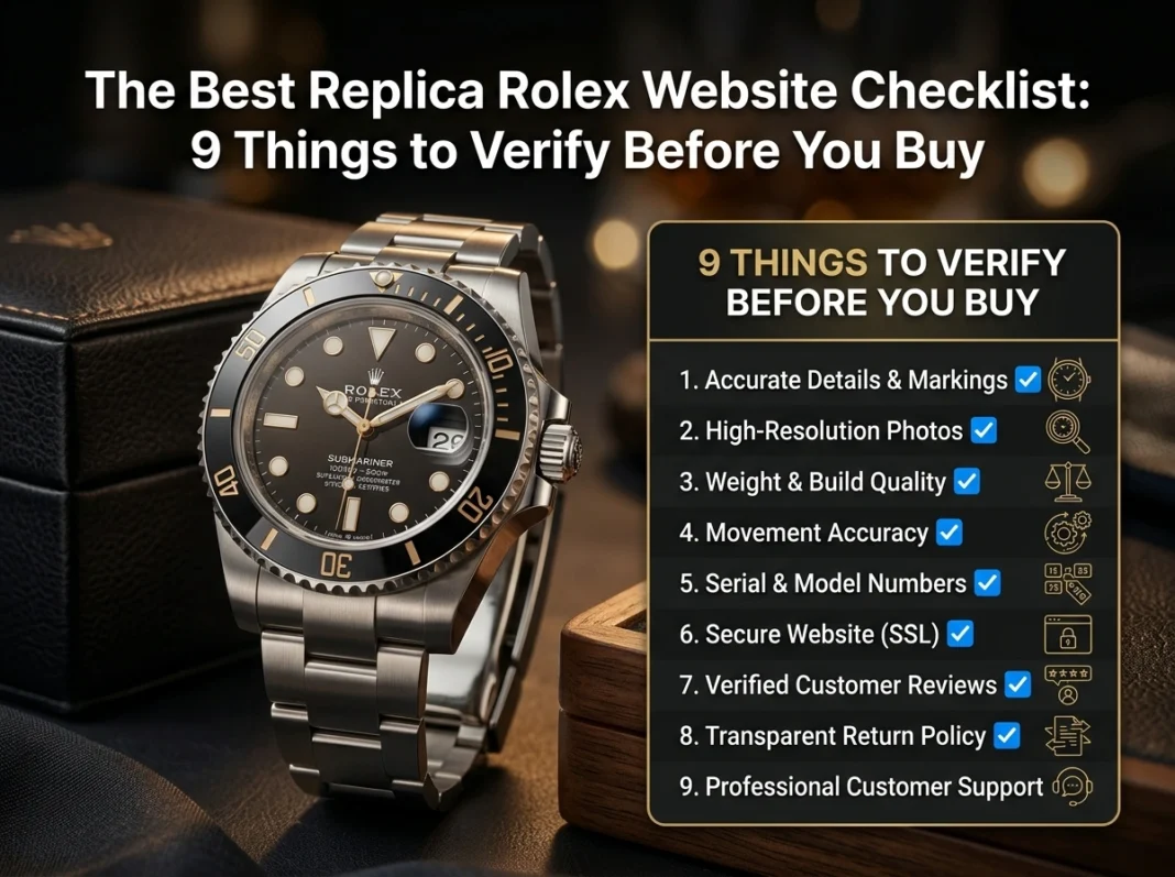 The Best Replica Rolex Website Checklist: 9 Things to Verify Before You Buy