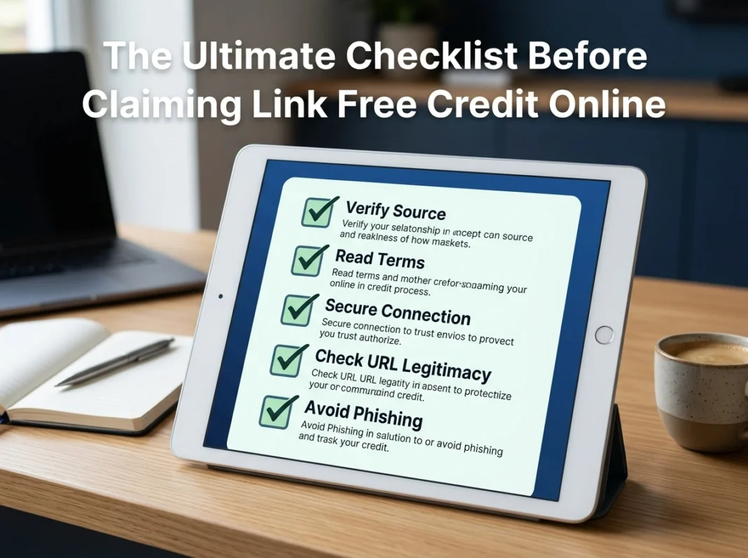 The Ultimate Checklist Before Claiming Link Free Credit Online